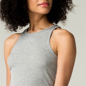 Free People/Free People Movement High Neck Ribbed Crop Tank